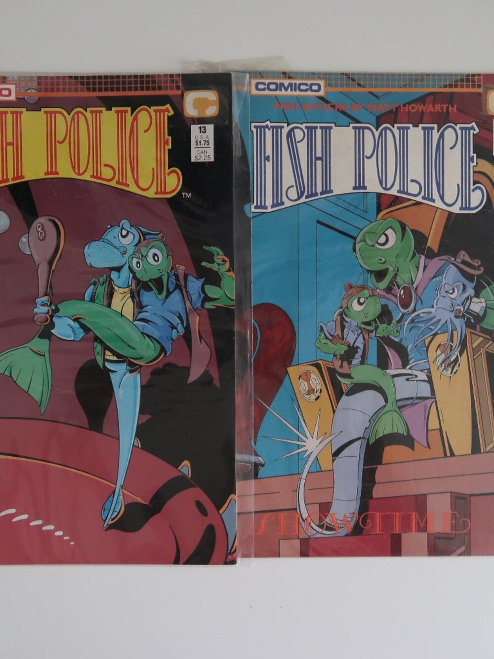 Comico Fish Police Comic Books 1988 #13 & #16
